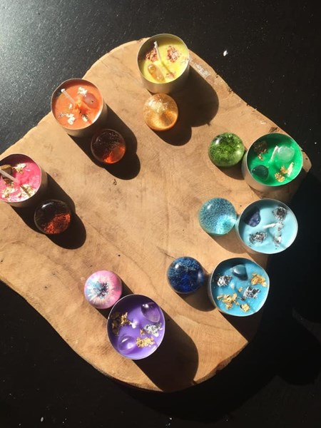 bougie chakra lithothérapie