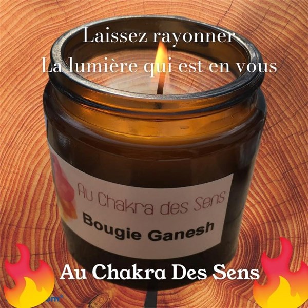 bougie ambrée parfum de vie