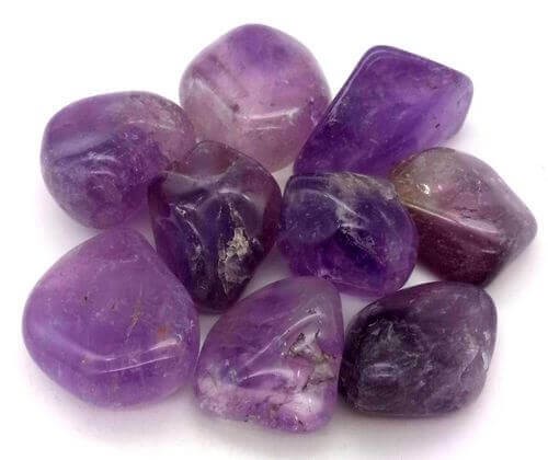 pierre roulé améthyste