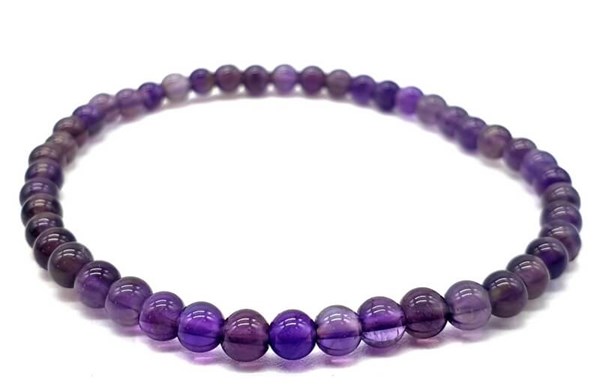 Bracelet Améthyste dark 4mm